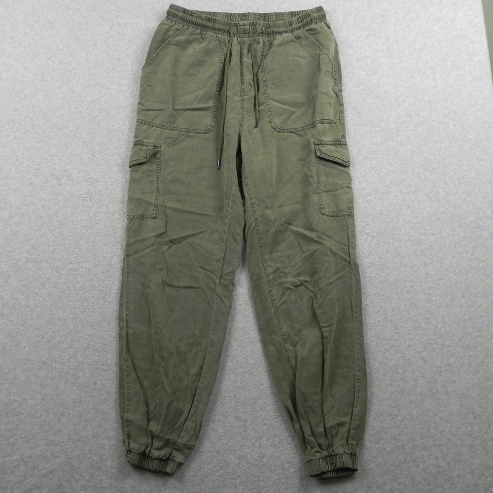 7 For All Mankind Pants Womens Medium Utility Cargo Jogger Patch Pocket Green